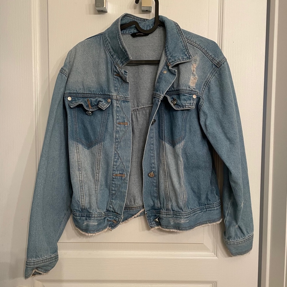 Korean oversized jean jacket